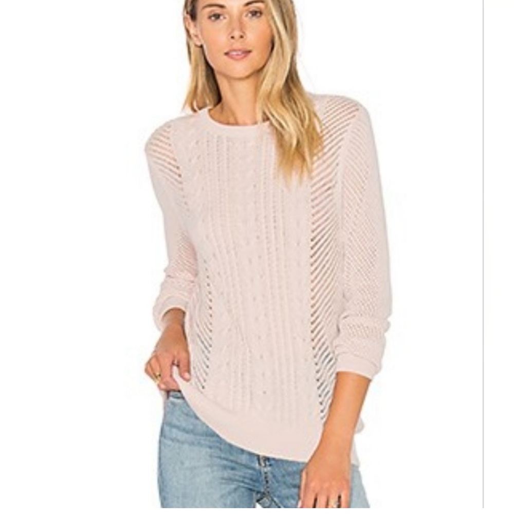 Paige, Nori cable knit sweater